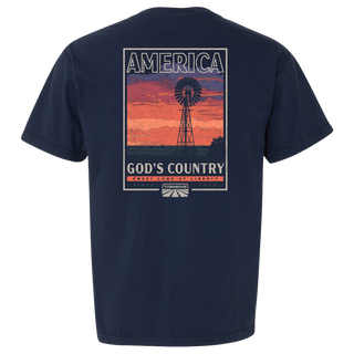 Turnrows Windmill Tee: Navy