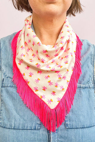 Fringe Bandana - Blue