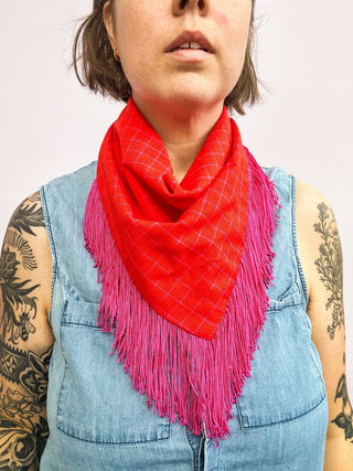 Fringe Bandana - Red