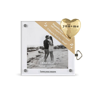 Love You More Acrylic Magnetic Musical Frame - 4in
