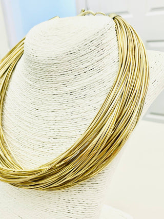 Golden Glow Multi-Strand Necklace
