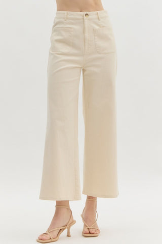 Grab Your Bestie Ankle Pants in Cream