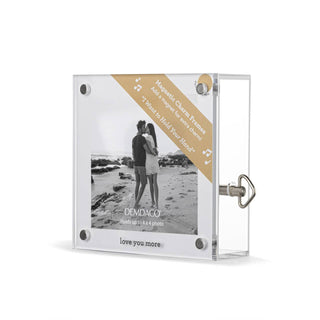 Love You More Acrylic Magnetic Musical Frame - 4in