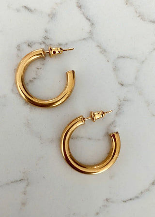 Small Water Resistant Hoop Earrings Water Resistant