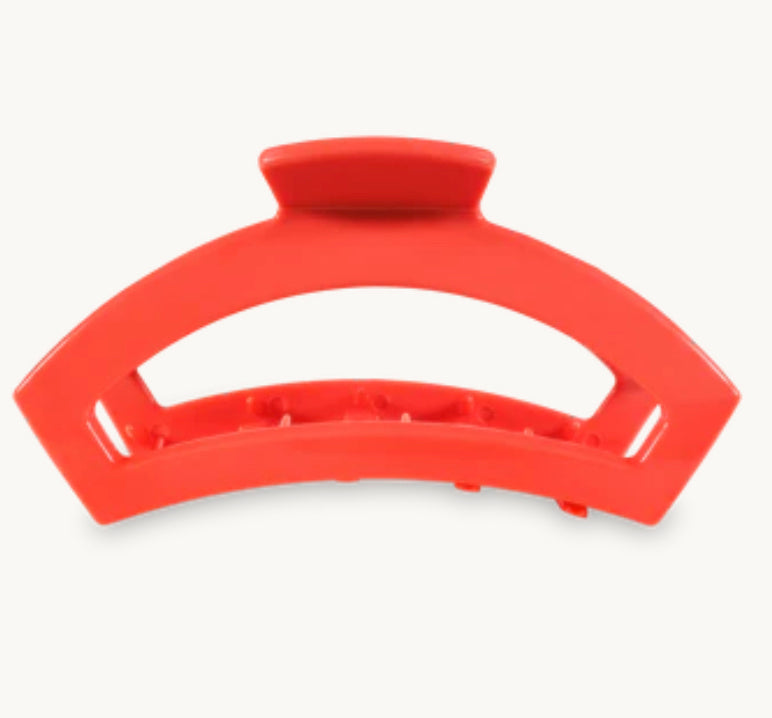Teleties Open Coral Large Hair Clip