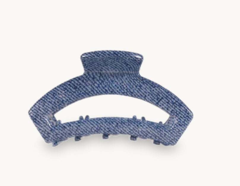 Teleties Open Denim Tiny Hair Clip