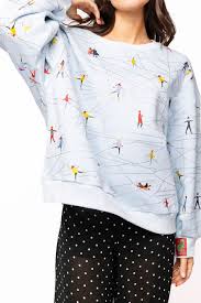 Queen of Sparkles Icy Blue Ice Skating Pullover