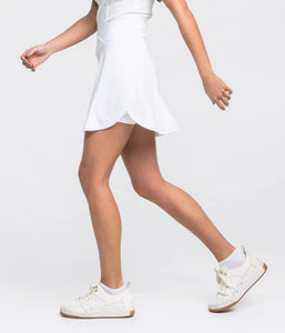Southern Shirt Company Your Serve Tennis Skort in Bright White