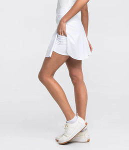 Southern Shirt Company Your Serve Tennis Skort in Bright White