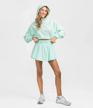 Southern Shirt Company Hybrid Cropped Hoodie - Island Reef