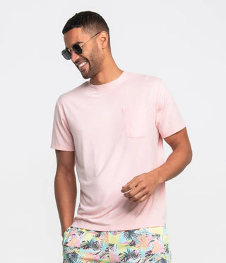 Southern Shirt Company Max Comfort Pocket Tee in Pink Mist