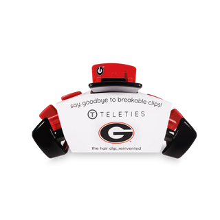 Teleties University of Georgia Medium Hair Clip