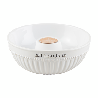 MUD PIE ALL HANDS IN ACCESSORIES SERVING BOWL