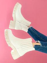 Corkys As If Low Chunky Heel Boot Shoes in Ivory