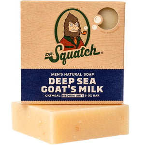 Dr. Squatch Men's Natural Soap Deep Sea Goat's Milk