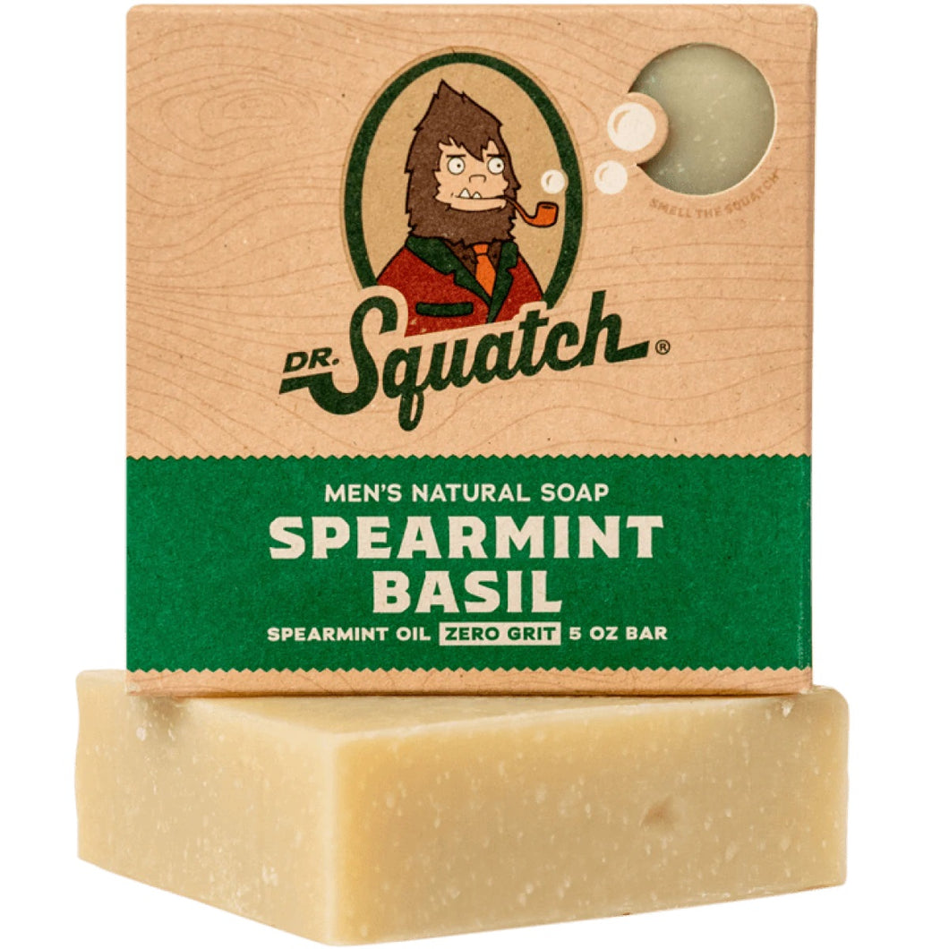 Dr. Squatch Men's Natural Soap Spearmint Basil Scrub