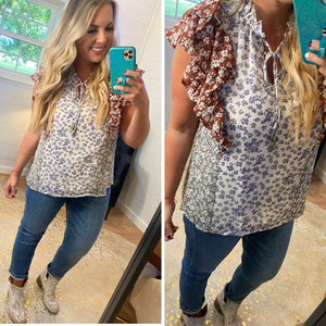 Wild Oats Fall Floral Top