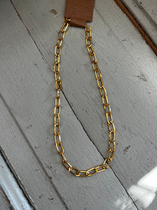 Gold Paperclip Necklace